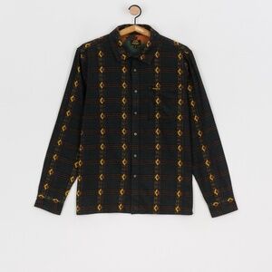 Mens Billabong X Wrangler Knox Jacquard Plaid Shirt Large